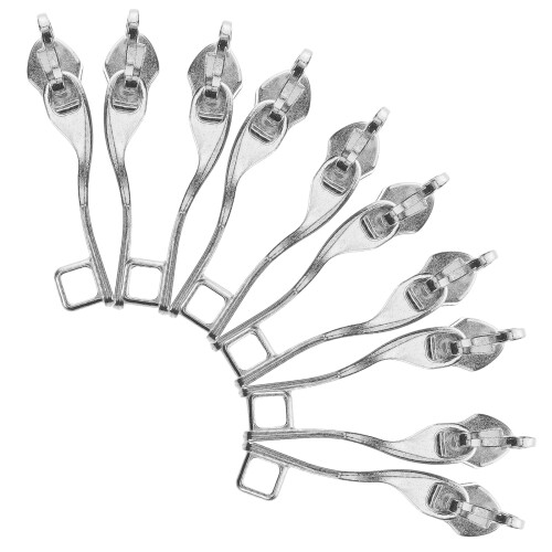 20Paare Elegant Silberne Zipper Pulls Für Koffer Rucksäcke