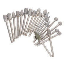 20Pièces Burrs Rotatifs Argentés Kit Meulage Gravure Pour Bijoux