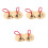 3Pièces Ensemble Cymbales Main Dorées Instrument Percussion Enfant 10