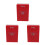 3Pièces Stations D'alerte Manuel Fer Rouge Usage 9