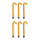 6Pièces Canne D'halloween Gonflable PVC Accessoire Costume 7
