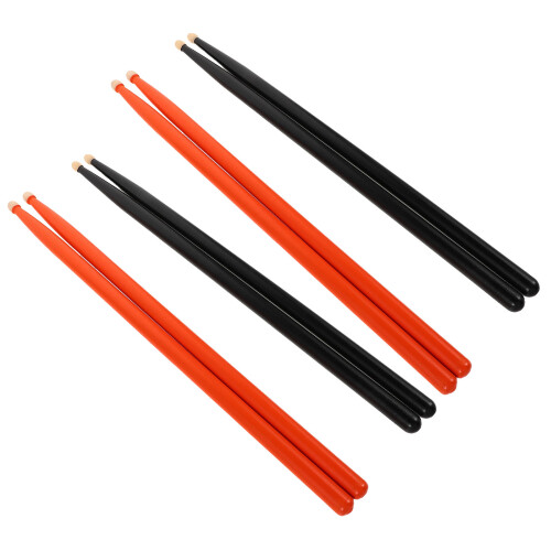 8Paires Baguettes Percussion Bois D'érable Noir Robustesse 2
