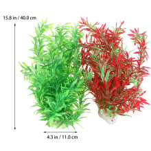 4Pièces Plantes Aquarium Fausse Décoration Colorée Pour Aquarium