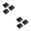 6Pièces Support TV LCD Métal Noir Pour Maison Commerce 6