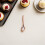 100Pièces Cuillères Dégustation Rose Gold Pour Mariage 6