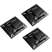 6Pièces Support TV LCD Métal Noir Pour Maison Commerce