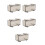 5Pièces Boîtes Collection Voitures Modèles Plastique Transparent Gris 8
