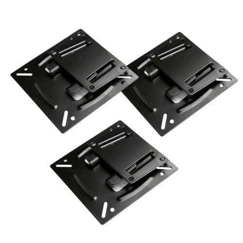 6Pièces Support TV LCD Métal Noir Pour Maison Commerce 1