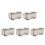 5Pièces Boîtes Collection Voitures Modèles Plastique Transparent Gris 5