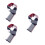 3Pièces Foulards Hiver Plaid 6