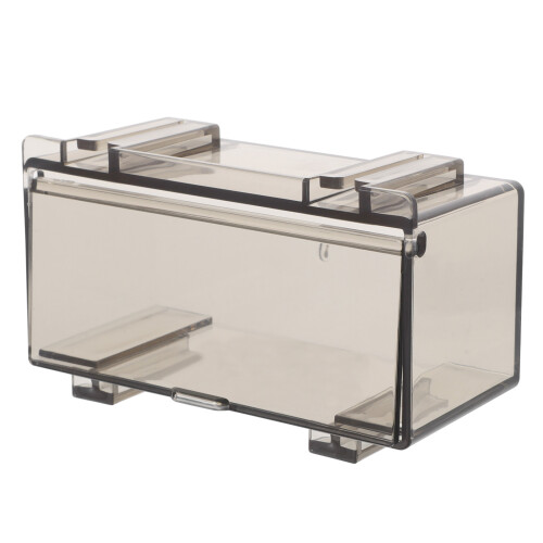 5Pièces Boîtes Collection Voitures Modèles Plastique Transparent Gris 2