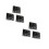6Pièces Support TV LCD Métal Noir Pour Maison Commerce 9