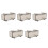 5Pièces Boîtes Collection Voitures Modèles Plastique Transparent Gris 4