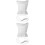 2Ensembles Douche Portable PVC Blanche Outdoor Camping 7