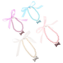16Pièces Colliers Animaux Perles Imitation Avec Os Coloré