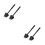 4Pièces Gril Noir Plastique Barbecue Usage Extérieur 9