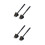 4Pièces Gril Noir Plastique Barbecue Usage Extérieur 7