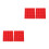 4Pièces De Rangement Rouge Pour Pièces En ABS Multi-Grilles 5