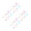 16Pièces Colliers Animaux Perles Imitation Avec Os Coloré 7