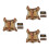 3Pièces Tactique Kaki Pour Chat Avec Fixation Métal Ajustable 10