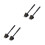 4Pièces Gril Noir Plastique Barbecue Usage Extérieur 3