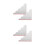 2Paires Pare-Éclaboussures Transparent Décor Vague 5