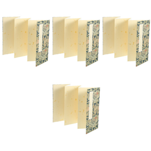 4Pièces Livre De Papier Chinois Pliable 2
