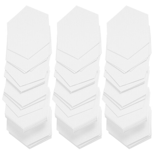 1600Pièces Gabarits Papier Hexagone Pour Quilting DIY Durable 2