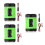 3Pièces Convertisseur Auto ABS Multi Ports USB Type-C Charge Rapide 9