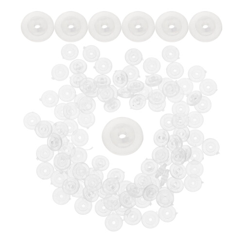 200Pièces Disques De De ABS Transparent Accessoires Légers 1