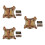 3Pièces Tactique Kaki Pour Chat Avec Fixation Métal Ajustable 5