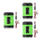 3Pièces Convertisseur Auto ABS Multi Ports USB Type-C Charge Rapide 7