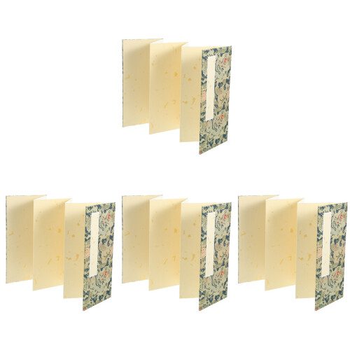 4Pièces Livre De Papier Chinois Pliable 1