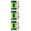 3Pièces Convertisseur Auto ABS Multi Ports USB Type-C Charge Rapide 6