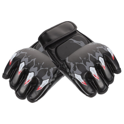 2Paires Kickboxing -Doigts Durables PU Eva Usage Colorés 1