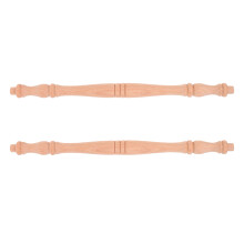 10Pièces Balustres En Bois Beige, Colonnes Romaines Pour Décor Maison
