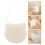 2Pièces Éponge Douce Blanche En Mousseline Pour Bain & 10