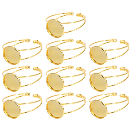 20Pièces Base Bangle Cuivre Ajustable DIY Accessoires 1