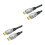 2Pièces Câble Display Port Pour Moniteur Et Console Noir En Aluminium 5
