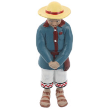 2Pièces Figurines Plastique Garçons Ethniques Détaillées Pour Décor