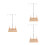 3Pièces Rack À Bois Grande Capacité Pour Rangement Couture 4