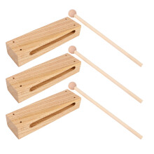 9Sets Hout Ritmestokjes Percussie Set Lichtgele Instrumenten
