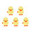 5Pièces Jouets Canards Peluche Douce À Remontage Amusement 4