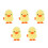 5Pièces Jouets Canards Peluche Douce À Remontage Amusement 6