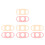 8Pièces Silicone Pour Bébé Multicolores 9