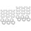 240Pièces Clips De Fixation 8 Forme Inoxydable Pour Tabletop 6