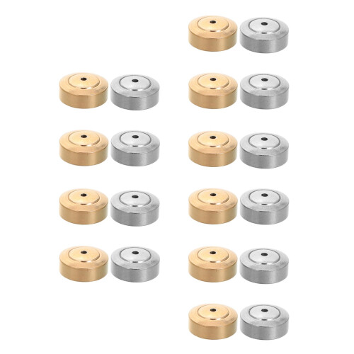 20Pièces Coussinets Boucles D'oreilles Acier Silicone Usage 2