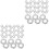 240Pièces Clips De Fixation 8 Forme Inoxydable Pour Tabletop 5