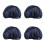 24Pièces Casquettes Chef Marine En Coton Polyester Confortables 9