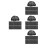 400Pièces Bonnet Champignon Noir Non- Jetable À Bande Élastique 6